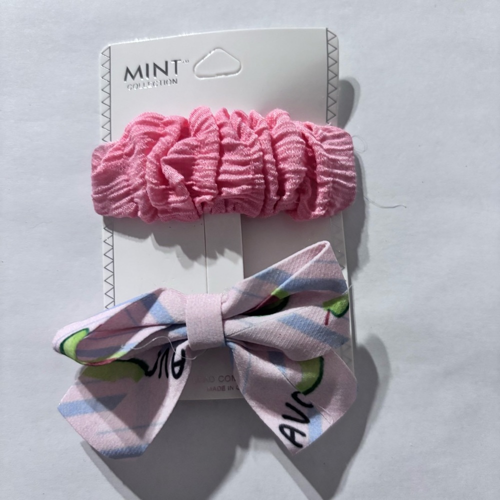 Mint Pink and Pink Hair Accessories Set